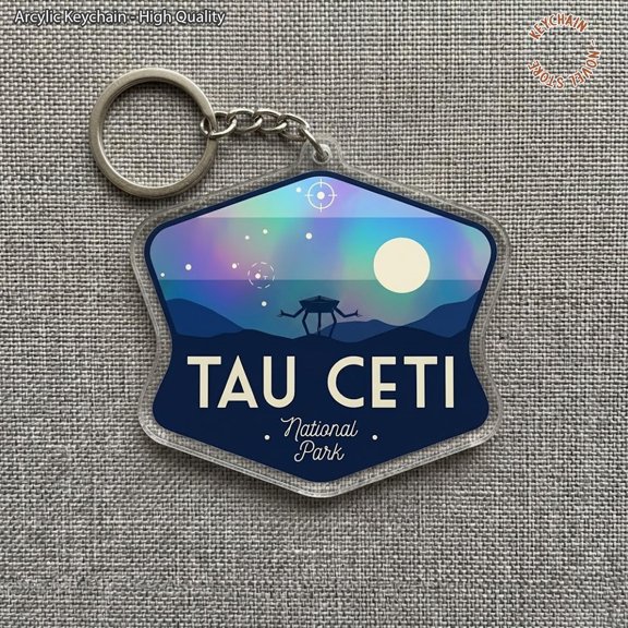 Amaze Quote Keychain, Sci Fi Bookish Acrylic Keychain, Space Humor Key Ring, Nerd Reader Gift, Cute Book Lover Keychain