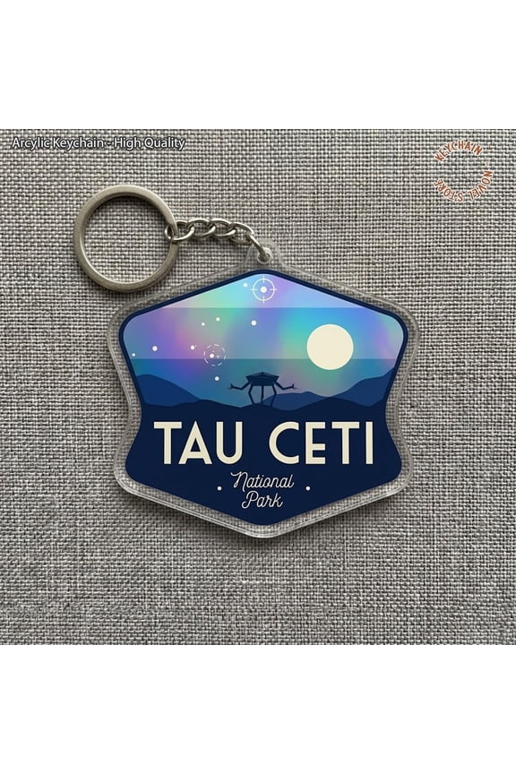 Amaze Quote Keychain, Sci Fi Bookish Acrylic Keychain, Space Humor Key Ring, Nerd Reader Gift, Cute Book Lover Keychain