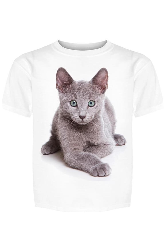 Amazed Russian Cat Tee Boy's -Image by Shutterstock