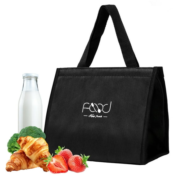 Amazer Insulated Lunch Bag for Men Women, Large Capacity Oxford Cloth Tote Lunch Bag for Work, School, Camping and Picnic