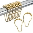 thumbnail image 1 of Amazer Rust-Resistant Metal Shower Curtain Rings, 12-Count, 1 of 7