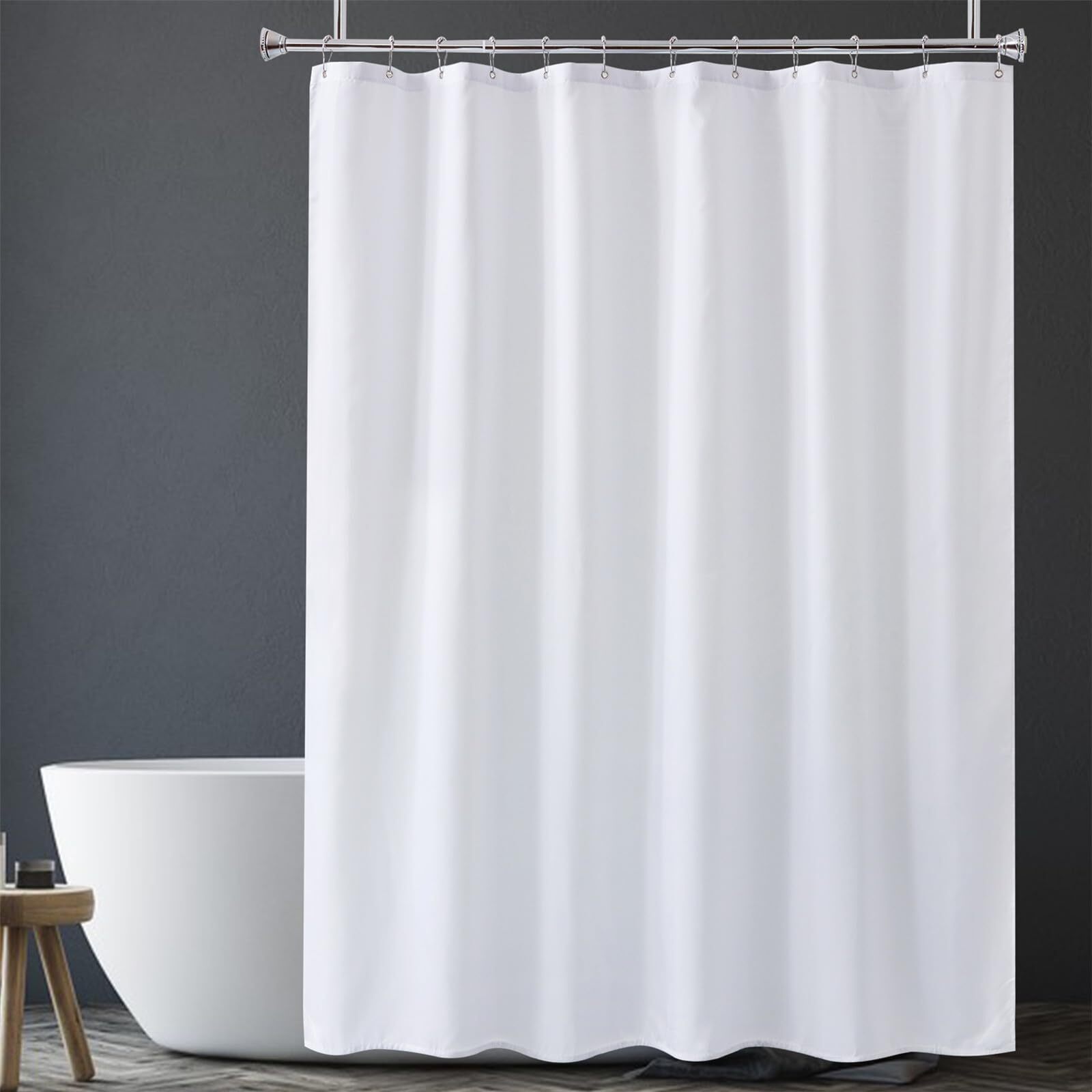 Hotel Collection, 8 Gauge Vinyl Shower Curtain Liner w/ Weighted Hotel Collection, 8 Gauge Vinyl Shower Curtain Liner w/ Weighted