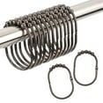 thumbnail image 1 of AmazerBath Shower Curtain Rings, Bronze Shower Curtain Hooks Rust Proof Metal Shower Rings for Curtain Shower Rod Bathroom, Set of 12, 1 of 7