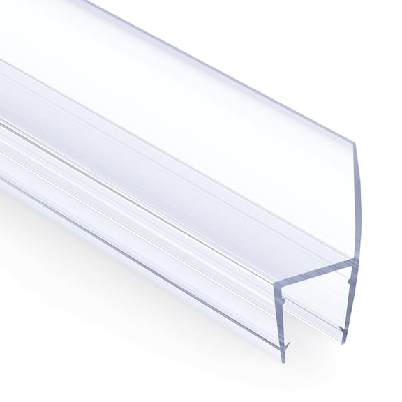 AmazerBath Side Seal Strip Shower Installation Kit for Shower Door 1/2 Inch Glass - 78.75 Inches (15.75 Inches x 5)