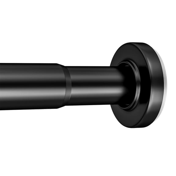 AmazerBath Adjustable Shower Curtain Rod, 31 to 75 Inches, Black