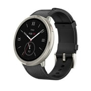 Amazfit Active 2 Smart Watch 44mm, GPS Maps with Direction, Fitness Tracker, 10 Day Battery, Sleep Monitor, 160+ Sport Modes, Water Resistant, for Android & Apple iPhone, Black Leather