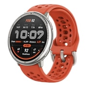 Amazfit Active 2 Smart Watch 44mm, GPS Maps with Direction, Fitness Tracker, 10 Day Battery, Sleep Monitor, 160+ Sport Modes, Water Resistant, for Android & Apple iPhone, Red Silicone