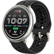 Amazfit Active 2 Smart Watch 44mm, GPS Maps with Direction, Fitness Tracker, 10 Day Battery, Sleep Monitor, 160+ Sport Modes, Water Resistant, for Android & Apple iPhone, Black Silicone