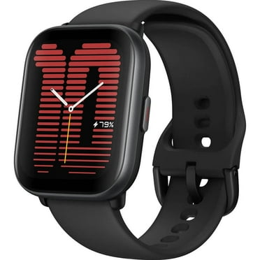 Amazfit Active Smart Watch 42mm,with AI Fitness & Sleep Coach, GPS, Bluetooth Calling & Music, 14 Day Battery, Fitness Tracker with 120+ Sports Modes, for Android & iPhone, Black