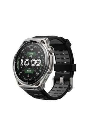 Balance 3 GPS Smartwatch, 48mm 1.5"AMOLED Sapphire Glass, Stainless Steel Case, 21-Day Battery, Flashlight, Offline Maps, 10 ATM, 180+ Sports & HYROX Fitness Tracker for Android & iPhone