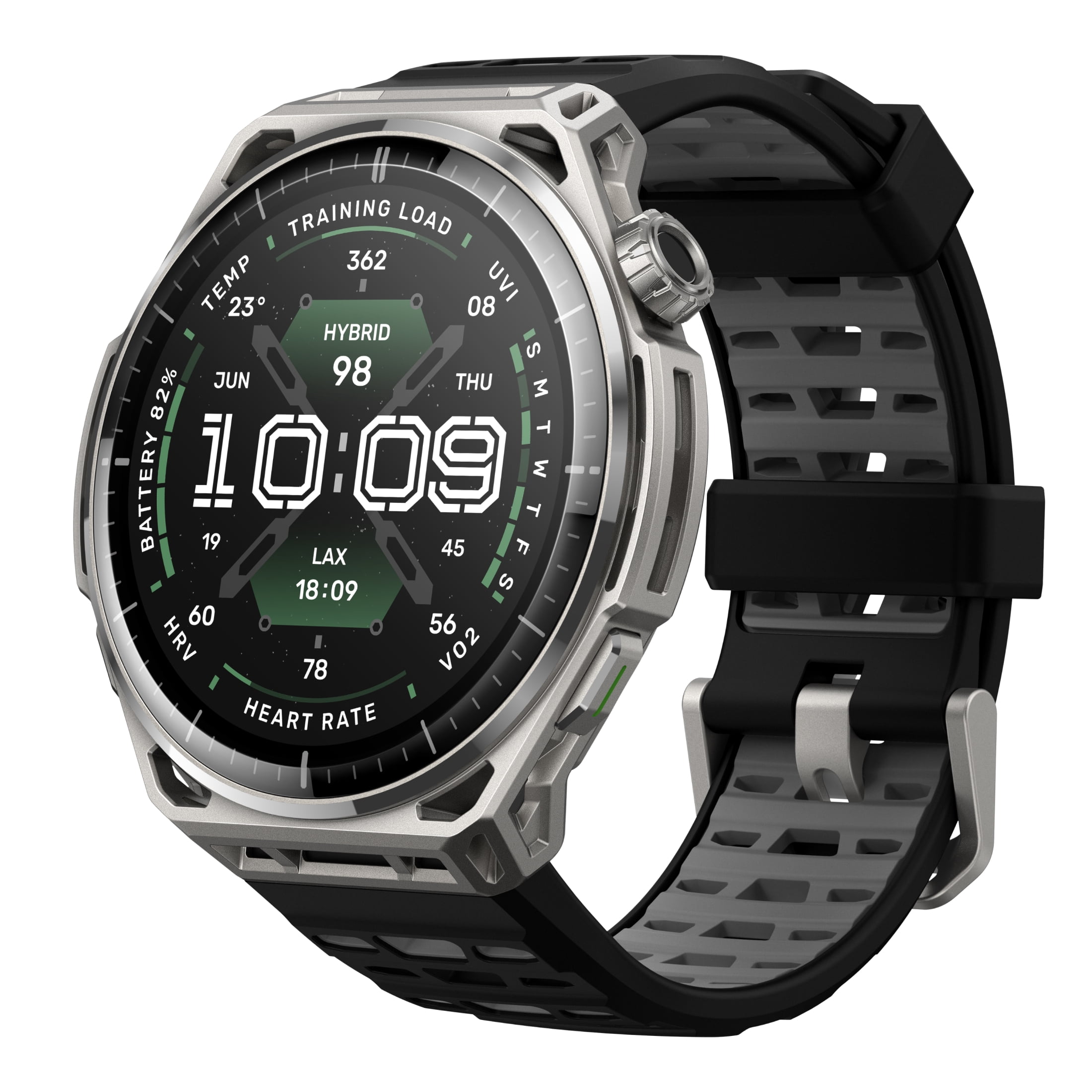 Amazfit Balance 3 GPS Smartwatch, 48mm 1.5"AMOLED Sapphire Glass, Stainless Steel Case, 21-Day Battery, Flashlight, Offline Maps, 10 ATM, 180+ Sports & HYROX Fi