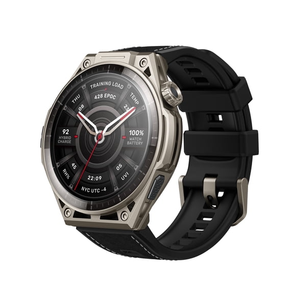 Amazfit Balance Ultra 49mm GPS Smartwatch, 5 Buttons, 1.5" AMOLED Sapphire Glass, Titanium Case, Flashlight, 30-Day Battery, 64GB, 180+ Sports, Hybrid Training & HYROX Mode, 10 ATM for Android & iOS