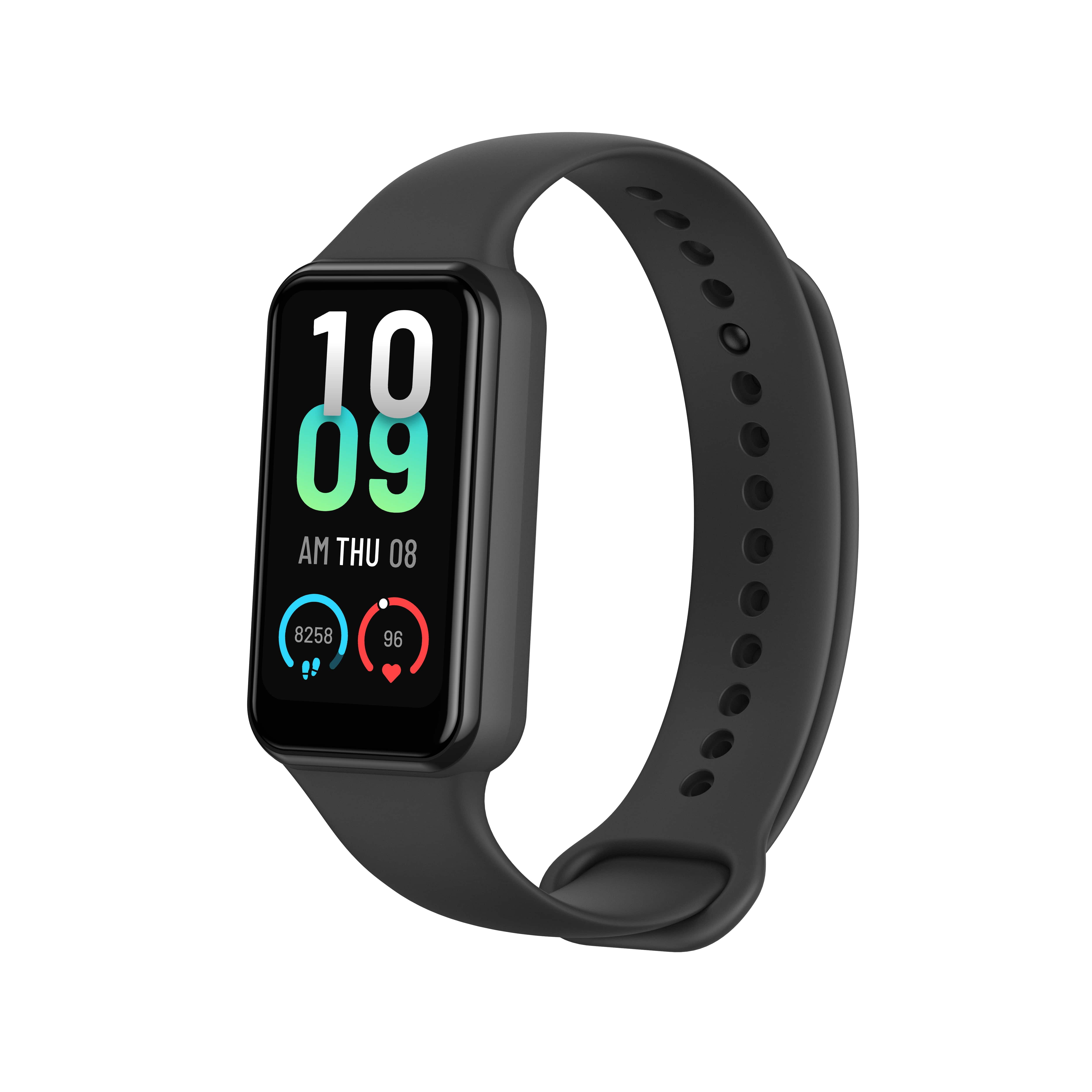 Amazfit Band 7 Fitness Tracker: Steps, Heart Rate, 18-Day Battery, Sleep & Water Resistant, Black