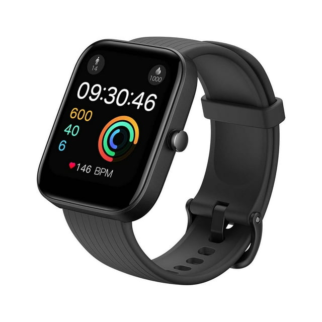 Amazfit Bip 3 Urban Edition Smart Watch: Health & Fitness Tracker - Black Silicon watchband
