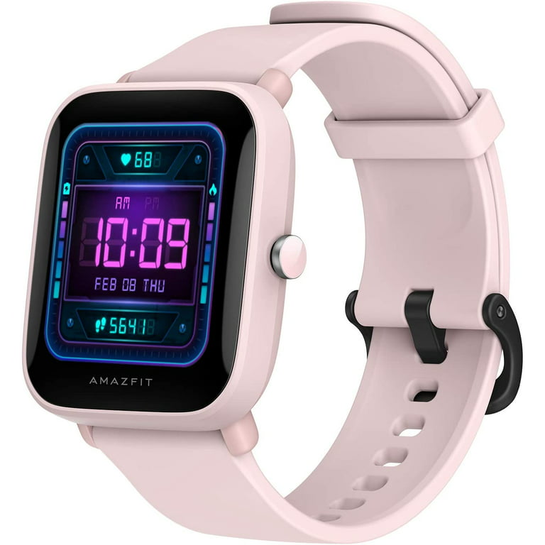 Amazfit Bip U Pro Smart Men & Women - Fitness Tracker with 60+ Sport Modes - Blood Oxygen Heart Rate Sleep Monitor - 5 ATM Waterproof - for iPhone Android Pink - Walmart.com