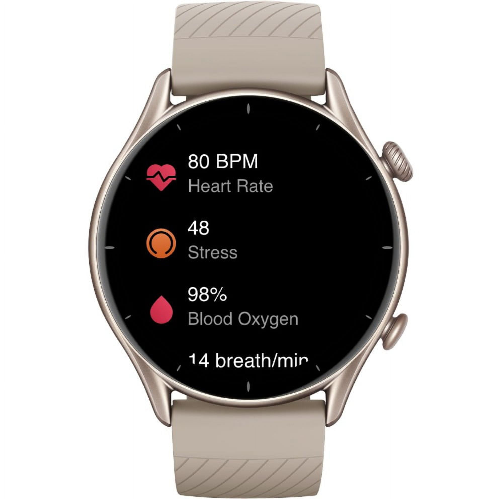 Amazfit GTR Smartwatch, 1.39'' AMOLDED Display 24/7 Heart Rate Monitor, 24  Day Batter Life, 12 Sports Modes(47mm, GPS, Bluetooth), Aluminum Alloy
