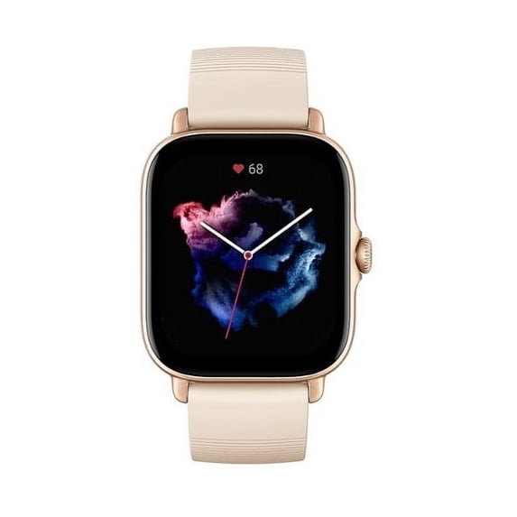 Amazfit GTS 3 Smart Watch: Android & iOS - GPS Built-in - Fitness Sports Watch with 150 Sports Modes - 1.75” AMOLED Display - 12-Day Battery Life - Blood Oxygen Heart Rate Tracking, Ivory White