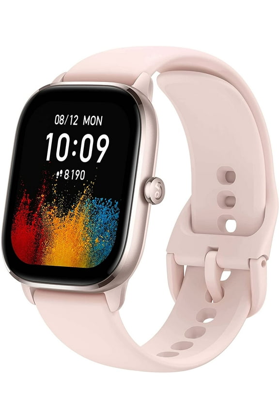 GTS 4 Mini Smart Watch: Fitness Tracker with 120+ Sport Modes-Pink