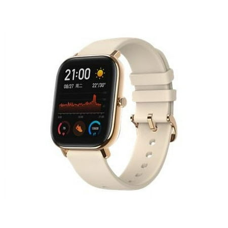 Amazfit GTS Fitness Smart Watch: 14-Day Battery Life, Heart Rate Monitor, Music Control, 1.65" Display, Sleep and Swim Tracking, GPS, Water Resistant, Smart Notifications, Desert gold