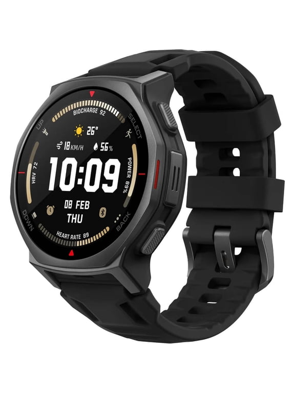 T-Rex 3 Pro 44mm AMOLED GPS Smartwatch, Tactical Black