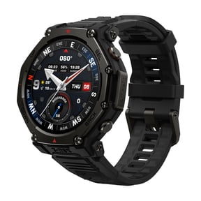 Amazfit T-Rex 3 Pro Outdoor Smart Watch 48mm Sapphire AMOLED Display, Ti Bezel, Dual Band GPS, Offline Maps, 25 Days Battery, Built-in Flashlight, 10 ATM, 180+ Sports Mode for Android & iPhone, Black