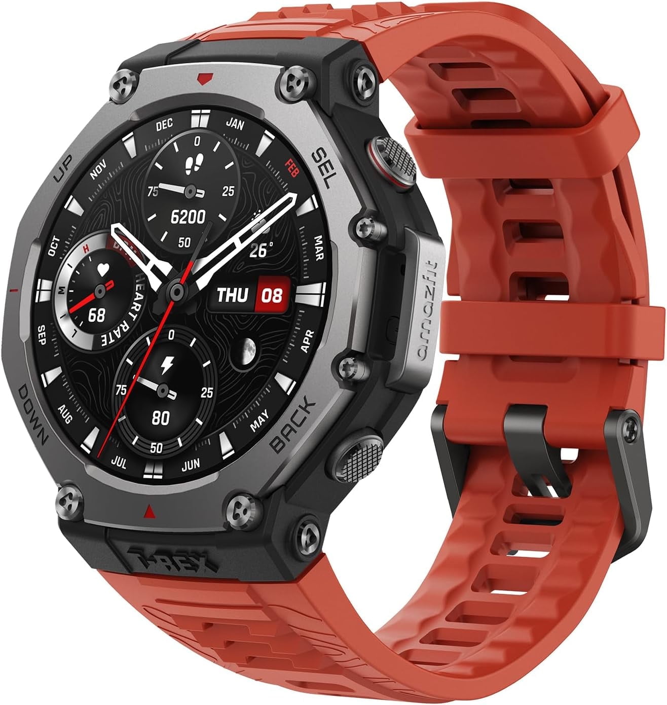 Amazfit T-Rex 3 Rugged Smart Watch, GPS, 48mm, Water-Resistant