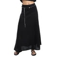 thumbnail image 1 of Amazhiyu Women's 100% Linen A-line Maxi Skirt with Matching Belt Summer Casual, 1 of 6