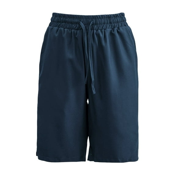 Amazhiyu Women's Casual Summer Sweat Shorts Athletic Gym Loose Side Split Jogger Shorts with Pockets