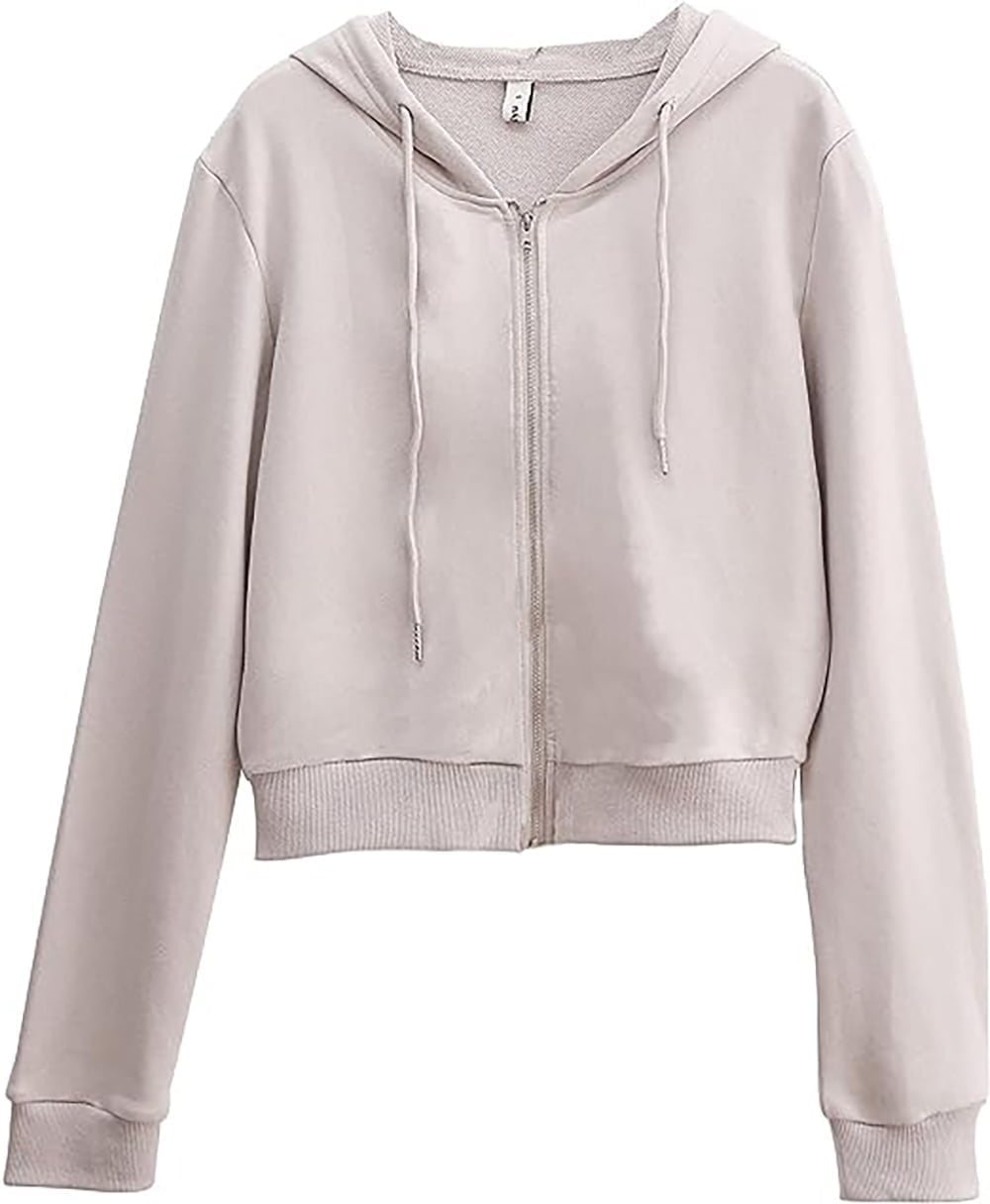 All-Over Print Women's Crop Top Hoodie With Zipper Closure main image 1