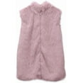 thumbnail image 1 of Amazhiyu Women's Faux Fur Zip Up Vest Stand Collar Sleeveless Jacket with Pocket, 1 of 6