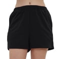 thumbnail image 1 of Amazhiyu Women's High Waist Elastic Sweatshorts Comfy Lounge Bottom with Pockets, 1 of 6