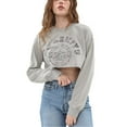 thumbnail image 1 of Amazhiyu Women's Printed Pullover Cropped Sweatshirt Crew Neck Long Sleeve Crop Tops, 1 of 14