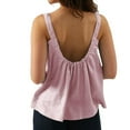 thumbnail image 1 of Amazhiyu Women's Woven Pure Linen Tank Tops Square Neck Sleeveless for Casual Summer M, 1 of 8