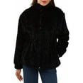 thumbnail image 1 of Amazhiyu Womens Faux Fur Coat Winter Zip Up Drawstring Fuzzy Jacket with Pockets, 1 of 6