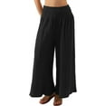 thumbnail image 1 of Amazhiyu Womens Wide Leg Palazzo Pants Flowy High Waist Casual Lounge Sweatpants for Summer, 1 of 6