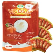 Amazin Choices Cocoa Macapuno Coconut Candy, Vegan-Friendly Snack, Low Sugar, No Color
