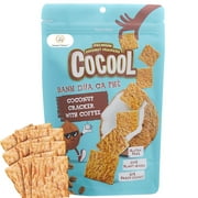 Amazin Choices Coconut Snack Crackers with Coffee, Vegan-Friendly and Healthy Crackers, 2.82oz