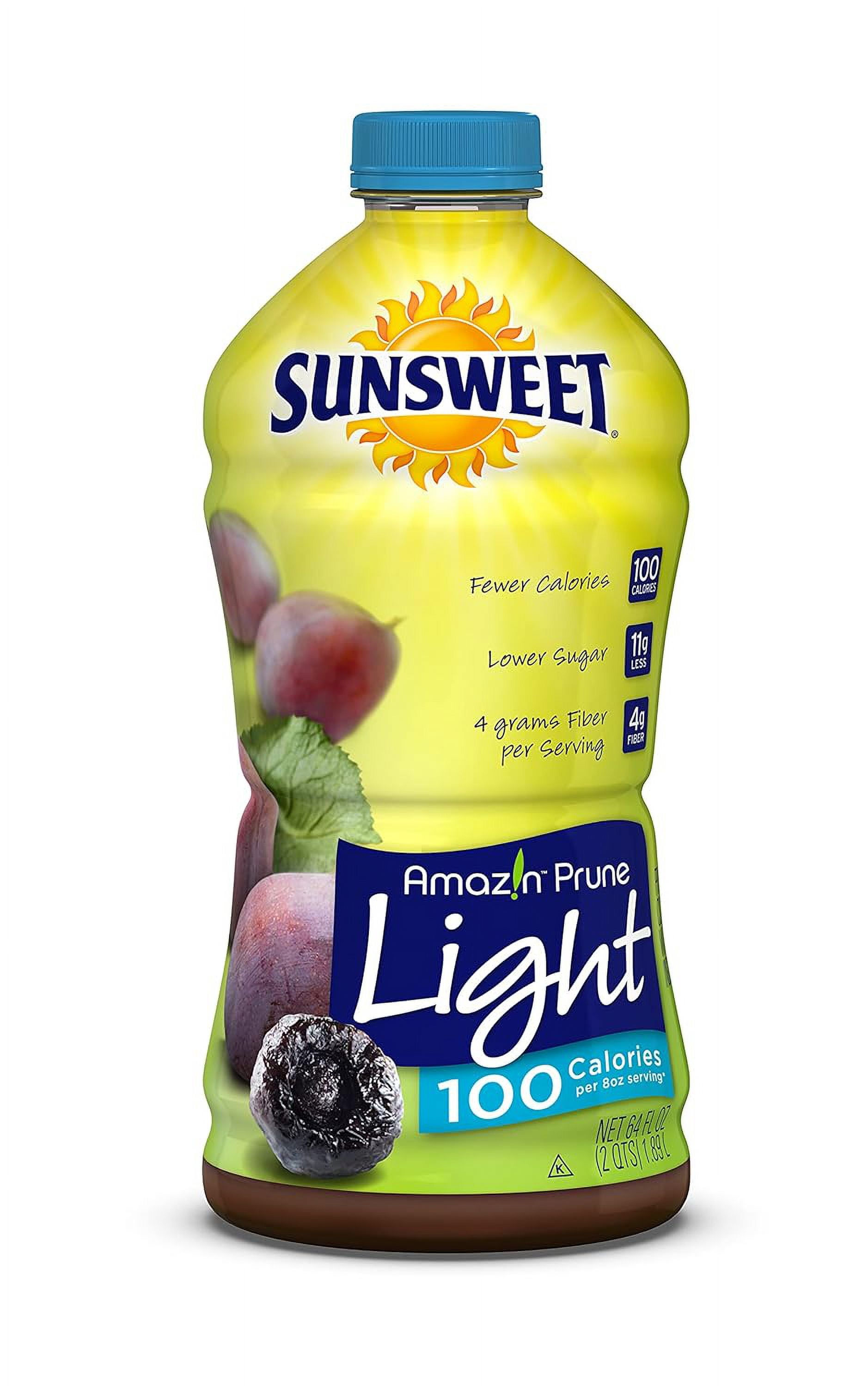 Amazin Prune Juice Light Gluten Free, Vegan, Low Fat, Unsweetened