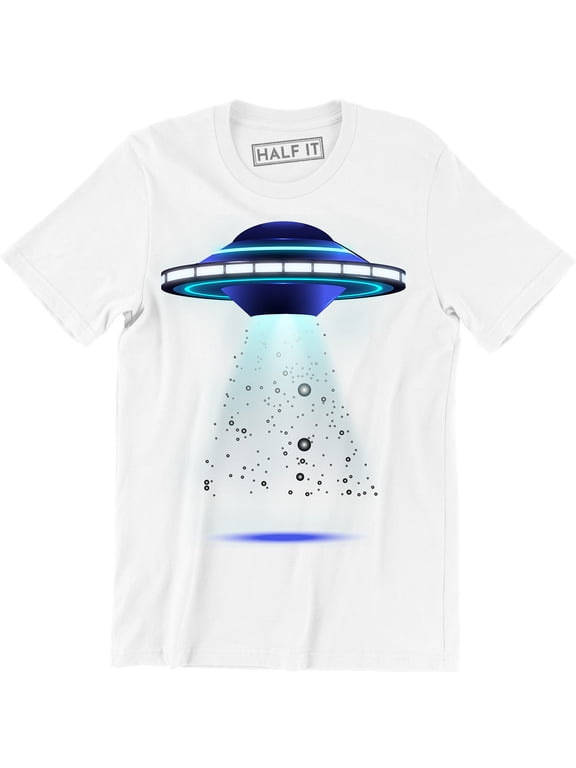 Amazing 3D UFO Alien Space Ship Flying Object Men's Gift T-Shirt