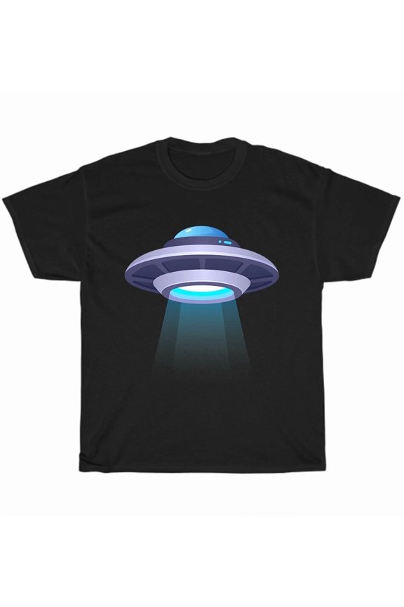 Amazing 3D UFO Alien Space Ship Flying Object Sci-Fi Galaxy Unisex T-Shirt, up to Size 5XL