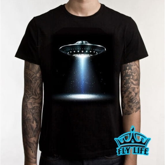 Amazing 3D UFO Alien Space Ship Flying Object Shirt Men's T-shirt Gift ...