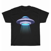Amazing 3D UFO Alien Space Ship Flying Object T-Shirt Unisex Funny Tee Gift NEW