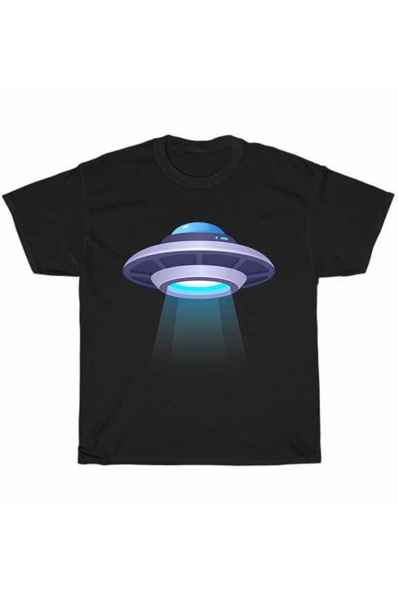 Amazing 3D UFO Alien Space Ship Flying Object T-Shirt Unisex Funny Tee Gift NEW