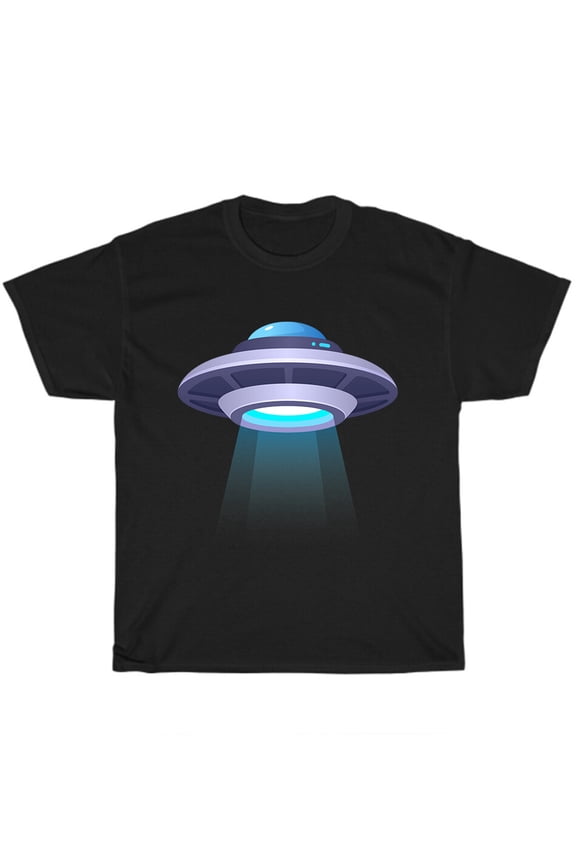 Amazing 3D UFO Alien Space Ship Flying Object T-Shirt Unisex Funny Tee Gift NEW
