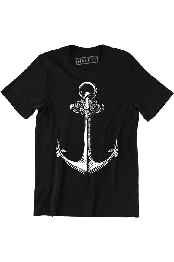 Amazing 3D West Coast Anchor Graphic Design Men's T-Shirt