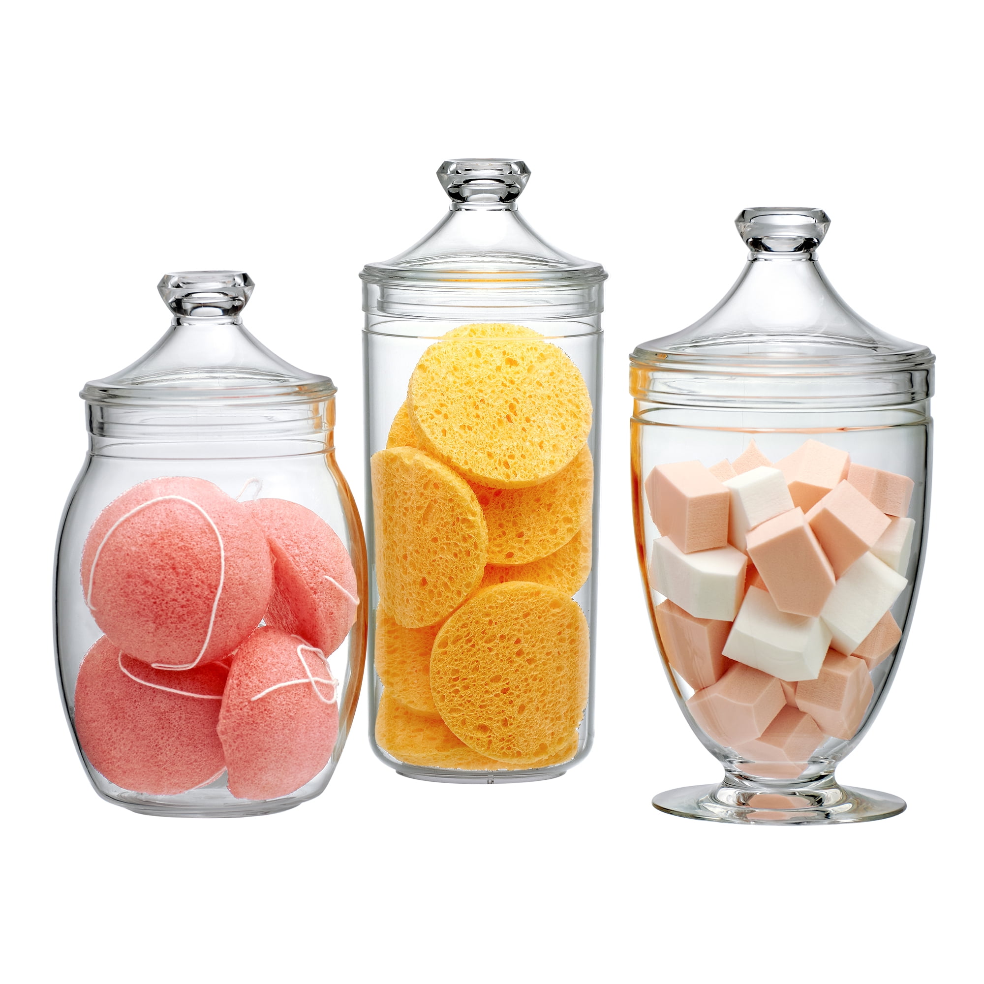 Buy Wholesale China 750ml Glass Cosmetic Jars For Bathroom Vanity Glass  Food Storage Jar With Sealed Lid Apothecary Jars & Glass Jars at USD 0.62