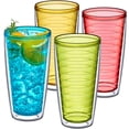 Amazing Abby 10-Inch Clear Plastic Serving Bowls (Set Of 2) – 130 Oz, BPA-Free, Shatterproof, Dishwasher Safe