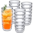 thumbnail image 1 of Amazing Abby - Arctic - 24-Ounce Insulated Plastic Tumblers (Set of 4), Double-Wall Plastic Drinking Glasses, All-Clear Reusable Plastic Cups, BPA-Free, Shatter-Proof, Dishwasher-Safe, 1 of 4