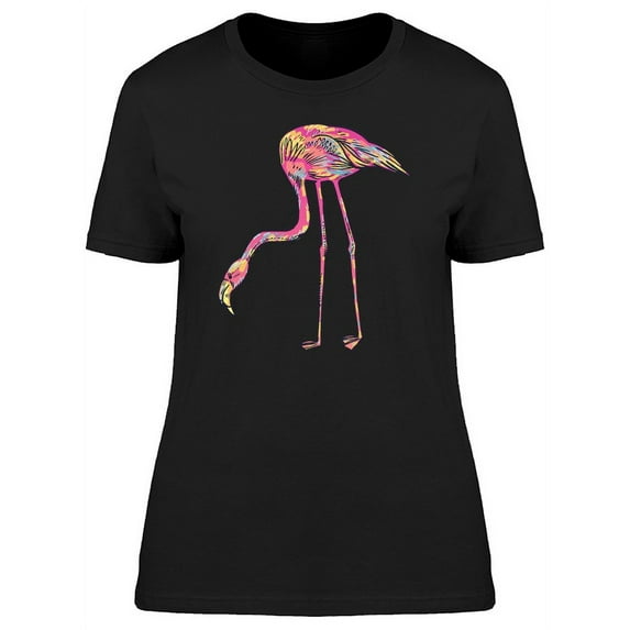 Amazing Abstract Flamingo Tee Women's -Image by Shutterstock