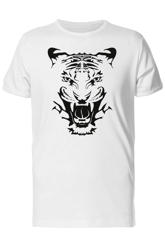 Amazing Angry Tiger Face Tee Men's -Image by Shutterstock